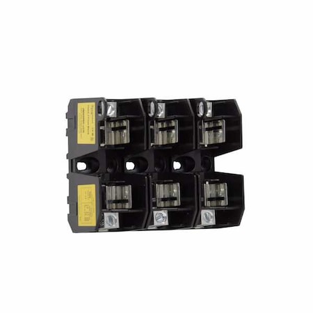 Open Fuse Block, J UL Class, 600V AC/DC Volt Rating, 3 Poles, Box Lug MPN:JM60060-3CR