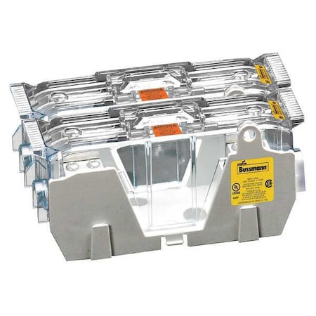 Open Fuse Block, J UL Class, 600V AC/DC Volt Rating, 2 Poles, Box Lug MPN:JM60100-2CR