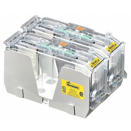 Open Fuse Block, 225 to 400A Amp Range, 600V AC/DC Volt Rating, 2 Poles, Box Lug MPN:JM60400-2CR