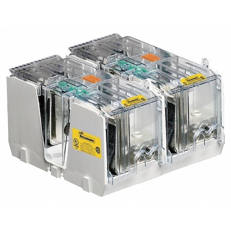 Open Fuse Block, 450 to 600A Amp Range, 600V AC/DC Volt Rating, 2 Poles, Box Lug MPN:JM60600-2CR