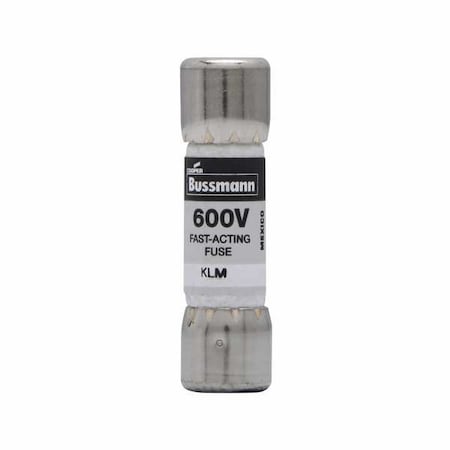 Midget Fuse, Fast-Acting, 0.25A, 600V AC, Non-Indicating, 100kA at 600V AC, 50kA at 600V DC MPN:KLM-1/4