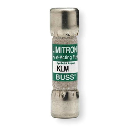 Midget Fuse, Fast-Acting, 2A, 600V AC, Non-Indicating, 100kA at 600V AC, 50kA at 600V DC MPN:KLM-2