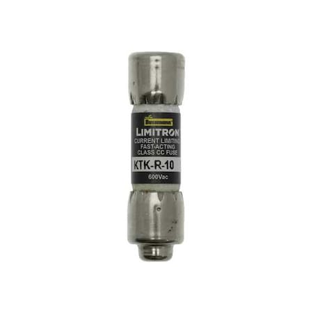 CC Class, Fast-Acting, 10A, 600V AC, Non-Indicating MPN:KTK-R-10