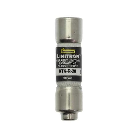 CC Class, Fast-Acting, 20A, 600V AC, Non-Indicating MPN:KTK-R-20