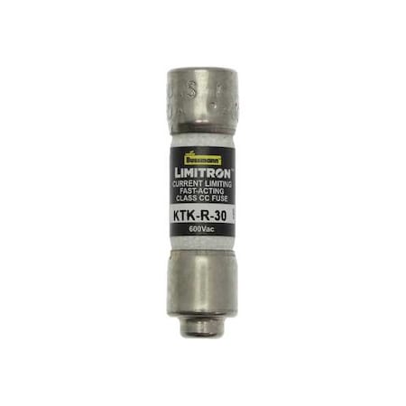 CC Class, Fast-Acting, 30A, 600V AC, Non-Indicating MPN:KTK-R-30