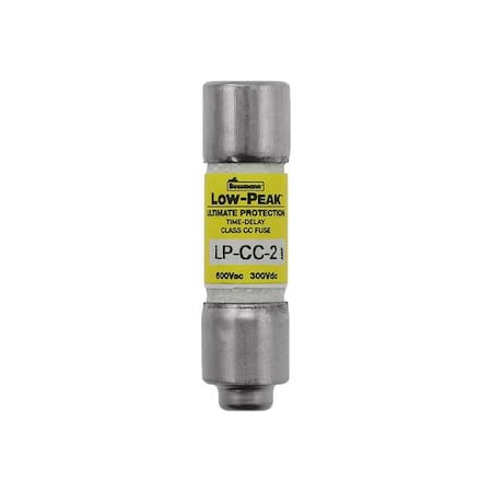CC Class, Time-Delay, 2A, 600V AC, Non-Indicating MPN:LP-CC-2