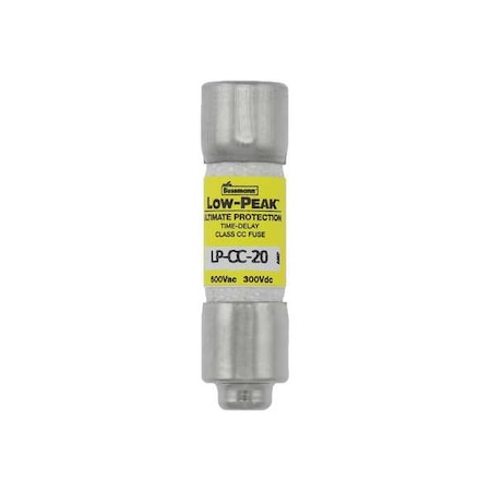 CC Class, Time-Delay, 20A, 600V AC, Non-Indicating MPN:LP-CC-20