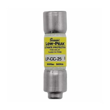 CC Class, Time-Delay, 25A, 600V AC, Non-Indicating MPN:LP-CC-25