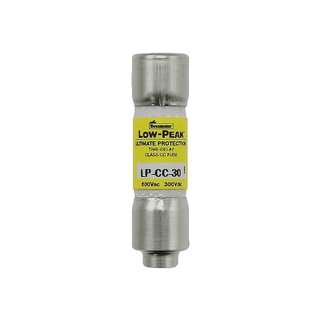 CC Class, Time-Delay, 30A, 600V AC, Non-Indicating MPN:LP-CC-30