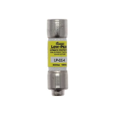 CC Class, Time-Delay, 4A, 600V AC, Non-Indicating MPN:LP-CC-4