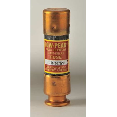 UL Class Fuse, RK1 Class, Time-Delay, 2.80A, 250V AC, Non-Indicating MPN:LPN-RK-2-8/10SP