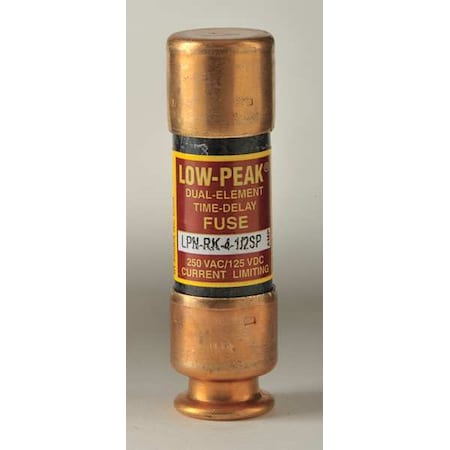 UL Class Fuse, RK1 Class, Time-Delay, 4.50A, 250V AC, Non-Indicating MPN:LPN-RK-4-1/2SP