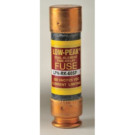 UL Class Fuse, RK1 Class, Time-Delay, 60A, 250V AC, Non-Indicating MPN:LPN-RK-60SP
