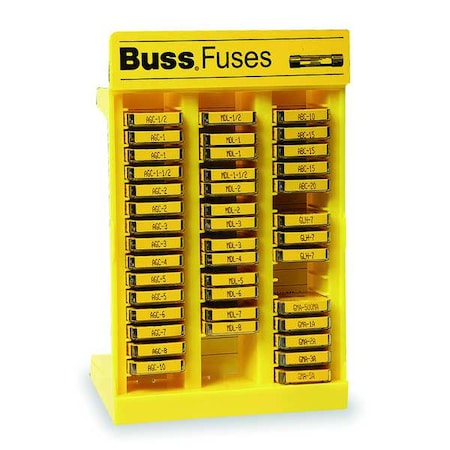 Glass Fuse Kit, ABC, AGC, GLH, GMA, MDL Series, 205 Fuses Included, No Fuse Class Class, 1/2 to 20A MPN:NO.205