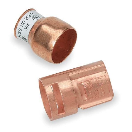 Fuse Reducer, R Fuse Class, 60A Max. Amps, 250V AC Max. Volts MPN:NO.263-R