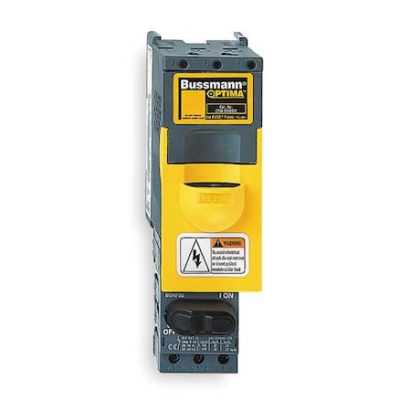 Finger Safe Fuse Block, 0 to 30A Amp Range, 600V AC/DC Volt Rating, 3 Poles, Box Lug MPN:OPM-1038RSW