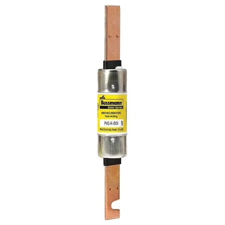 Solar Fuse, 80A, Fast-Acting, 600V AC, Cylindrical MPN:PVS-R-80