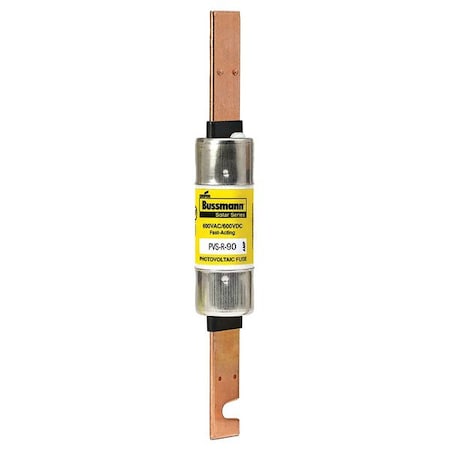 Solar Fuse, 90A, Fast-Acting, 600V AC, Cylindrical MPN:PVS-R-90