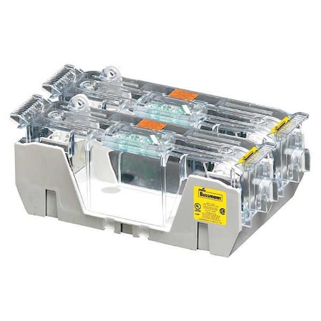 Open Fuse Block, R UL Class, 250V AC/DC Volt Rating, 2 Poles, Box Lug MPN:RM25100-2CR