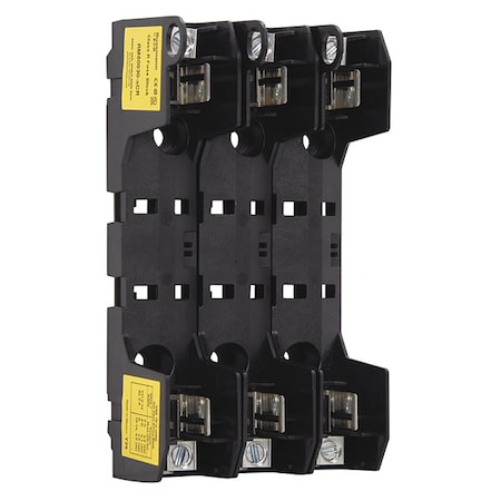 Open Fuse Block, 0 to 30A Amp Range, 600V AC/DC Volt Rating, 3 Poles, Box Lug MPN:RM60030-3CR