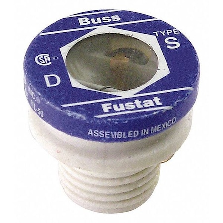 Plug Fuse, 10A, 10kA at 125V AC, 4 PK MPN:S-10