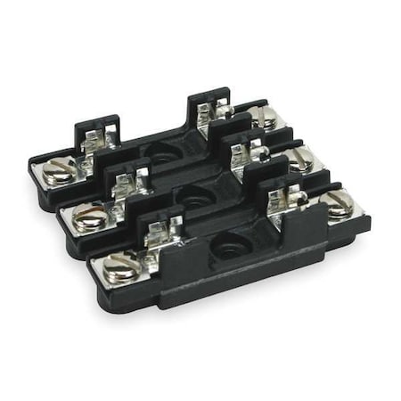 Open Fuse Block, 0 to 30A Amp Range, 300V AC/DC Volt Rating, 3 Poles, Screw MPN:S-8301-3-R