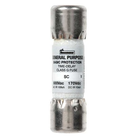 UL Class Fuse, G Class, Fast-Acting, 1.5A, 600V AC, Non-Indicating MPN:SC-1-1/2