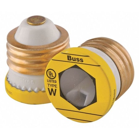 Plug Fuse, 6A, 10kA at 125V AC, 4 PK MPN:W-6