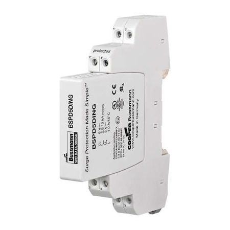Surge Protection Device, 1 Phase, 5V, 4 Poles, 4 Wires MPN:BSPD5DINLHF