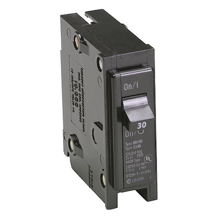 Circuit Breaker, BR Series, 30A, 1 Pole, 120/240V AC, 10kA MPN:BR130