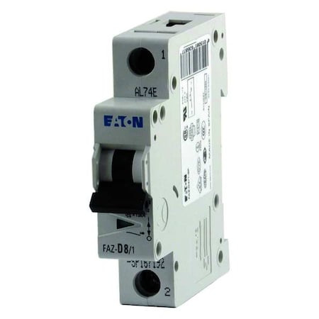Circuit Breaker, FAZ Series, 40A, 1 Pole, 277/480V AC, 15kA at 277V AC, C Curve MPN:FAZ-C40/1-SP