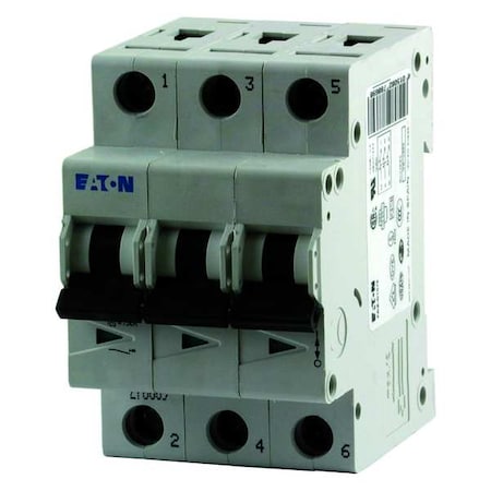 Circuit Breaker, FAZ Series, 3A, 3 Pole, 277/480V AC, 15kA at 240/415V AC, D Curve MPN:FAZ-D3/3