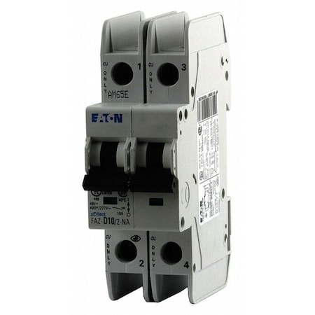 IEC Miniature Circuit Breaker, FAZ-NA Series, 35A, 2 Pole, 277/480V AC, 10kA at 277/480V AC MPN:FAZ-D35/2-NA