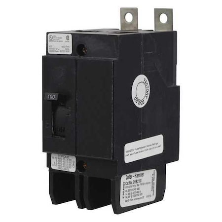 Miniature Circuit Breaker, GHB Series, 50A, 2 Pole, 277/480V AC, 14kA at 277/480V AC MPN:GHB2050