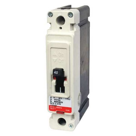 Molded Case Circuit Breaker, HFD Series, 20A, 1 Pole, 277V AC, 100kA at 240V AC MPN:HFD1020