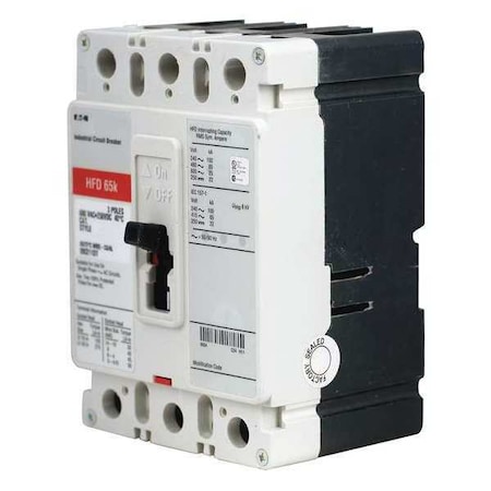 Molded Case Circuit Breaker, HFD Series, 175A, 3 Pole, 600V AC, 100kA at 240V AC MPN:HFD3175