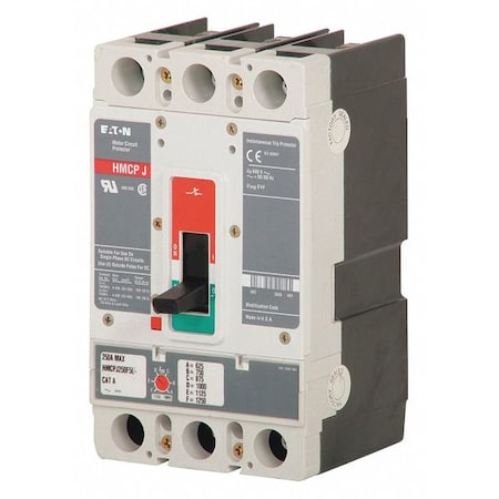 Molded Case Circuit Breaker, HMCP Series, 70A, 3 Pole, 600V AC, 65kA at 600V AC MPN:HMCP070M2C