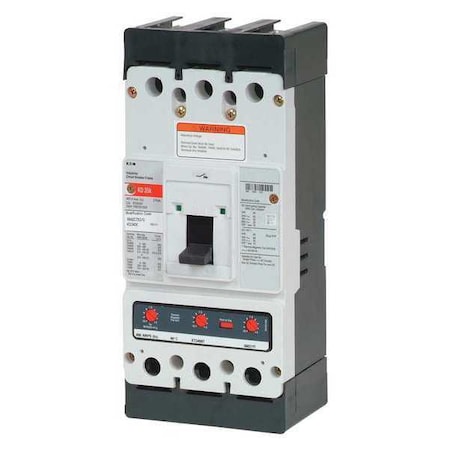 Molded Case Circuit Breaker, KD Series, 300A, 3 Pole, 600V AC, 65kA at 240V AC MPN:KD3300