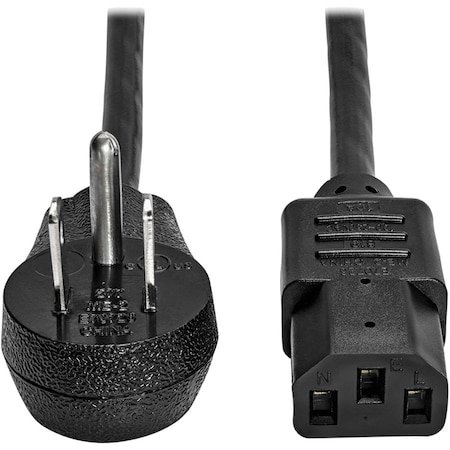 Power Cord, 15 ft, Black, 10 A MPN:P006-015-15D