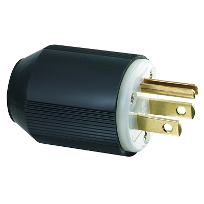 15 Amp Blk Plug Industrial Grade Auto Grip MPN:WD5266N