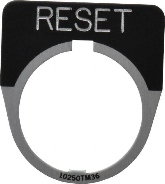 Half Round, Legend Plate - Reset MPN:10250TM29