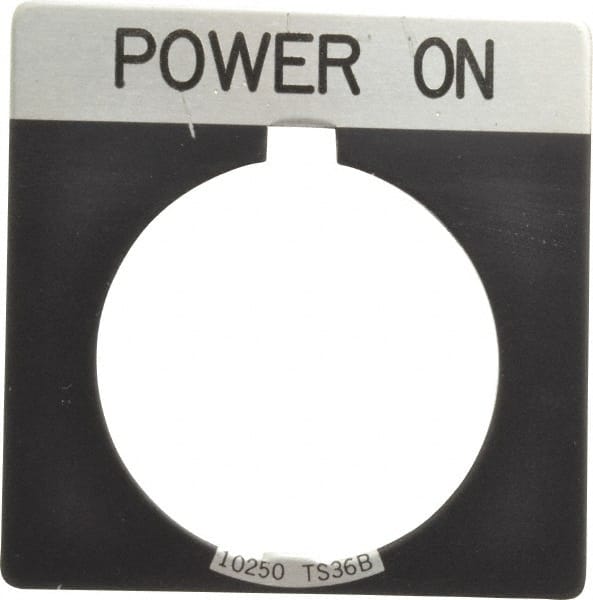 Square, Legend Plate - Power On MPN:10250TS80