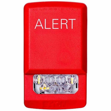 Strobe Light, Red, LED, 24V, 60 FPM, Not Applicable Dia., Wall MPN:ELSTR-AL