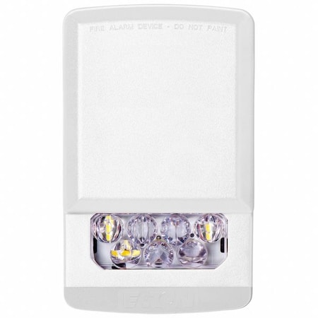 Strobe Light, White, LED, 24V, 60 FPM, Not Applicable Dia., Wall MPN:ELSTW-N