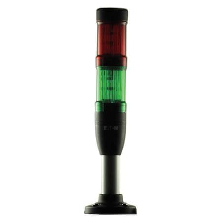 Tower Light Assembly, Red, Green, 24V AC/DC, Not Applicable FPM, 40 mm Dia., Support Tube MPN:SL4-100-L-RG-24LED