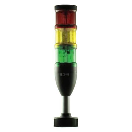 Tower Light Assembly, Red, Yellow, Green, 24V AC/DC, Not Applicable FPM, 70 mm Dia., Support Tube MPN:SL7-100-L-RAG-24LED