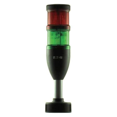 Tower Light Assembly, Red, Green, 24V AC/DC, Not Applicable FPM, 70 mm Dia., Support Tube MPN:SL7-100-L-RG-24LED