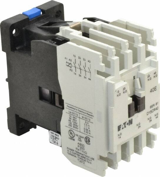 General Purpose Relays, Relay Form: Electromechanical, Terminal Type: Screw, Overall Height: 75.20 mm, 2.9600 in, Overall Width: 45.70 mm, 1.8000 in MPN:D15CR40AB