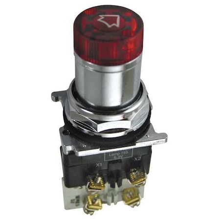 Selector Switch, Illum, 3 Pos, 30mm, Red MPN:10250ED1117-3KR