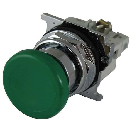 MushrmHeadPushButton, NonIllum, Grn, 2NC MPN:10250T123-3